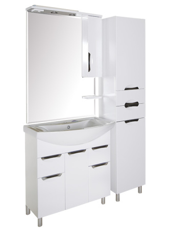 Зеркальный шкаф (77х106)   ASB-Mebel Мессина 80 9615